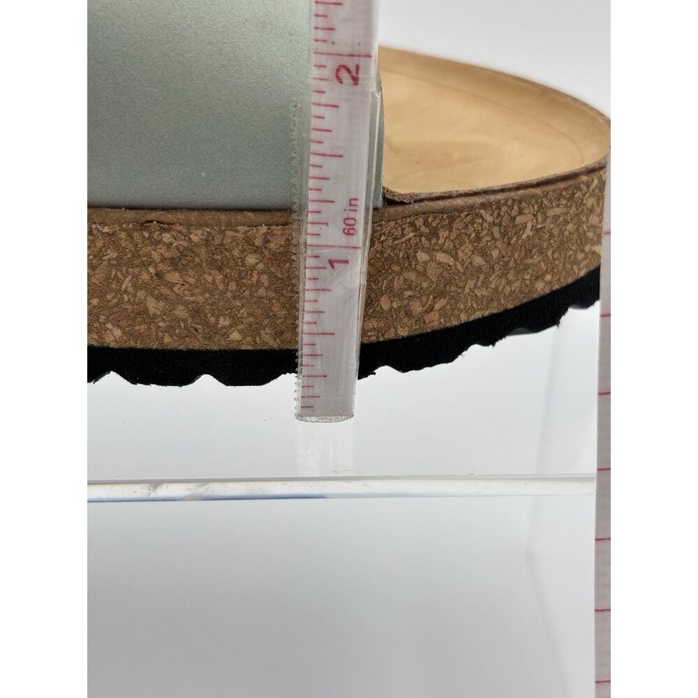 Papillio by Birkenstock Almina Platform Two Strap Sandal Blue Size 39 Narrow / 8 - Picture 12 of 14